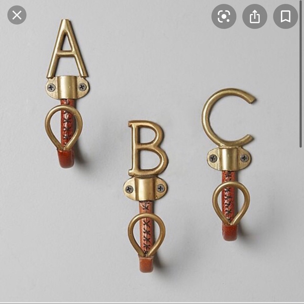 ISO!! Anthropologie Equestrian Leather Hooks A&T